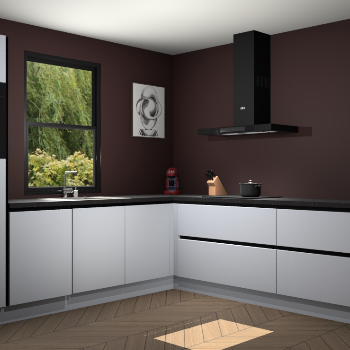 Sneeuwwitte greeploze keuken Lublin 65015