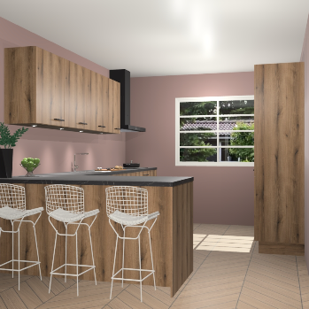 Goud eiken keuken Sopot 63987