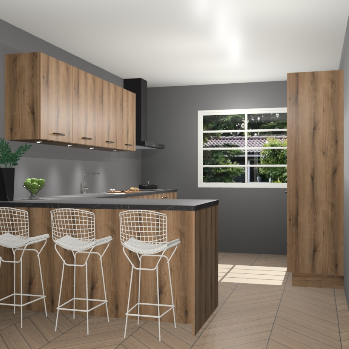 Goud eiken keuken Sopot 63988