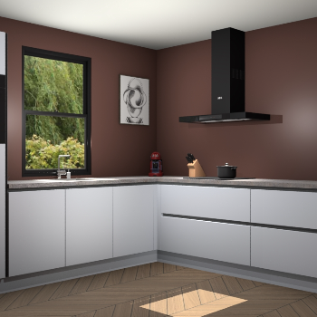 Sneeuwwitte greeploze keuken Lublin 65005