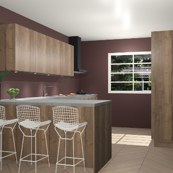 Chocolade eiken greeploze keuken Sopot 64178