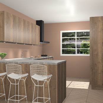 Chocolade eiken greeploze keuken Sopot 64199