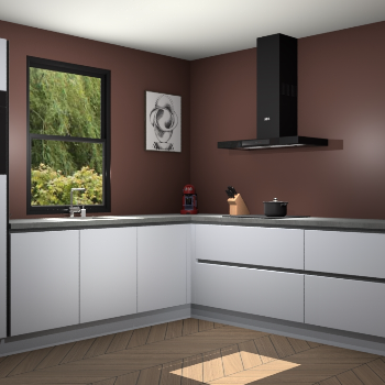 Sneeuwwitte greeploze keuken Lublin 64938