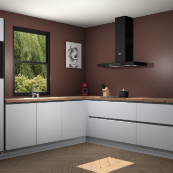 Sneeuwwitte greeploze keuken Lublin 64923