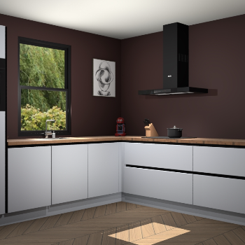 Sneeuwwitte greeploze keuken Lublin 64929