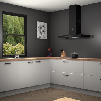 Zijdegrijze keuken Lublin 64027