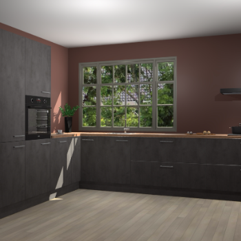 Beton Antraciet keuken Malaga 71231