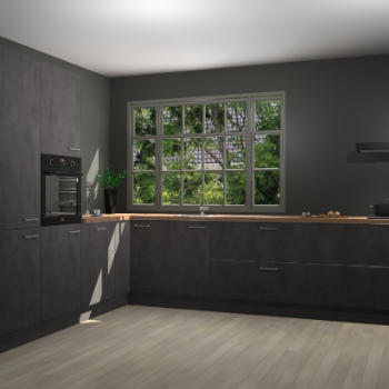 Beton Antraciet keuken Malaga 71232