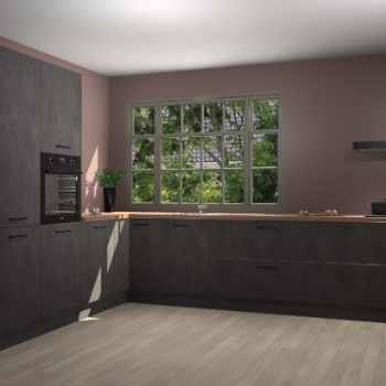 Beton Antraciet keuken Malaga 71234