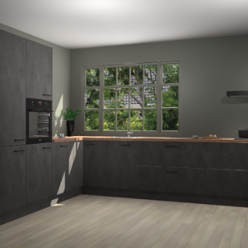Beton Antraciet keuken Malaga 71235