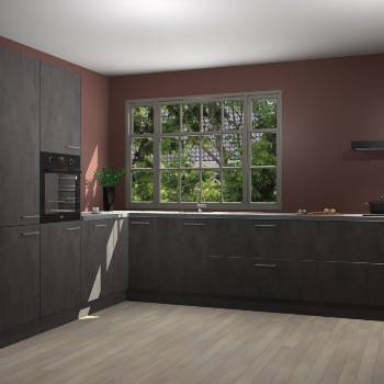 Beton Antraciet keuken Malaga 71288