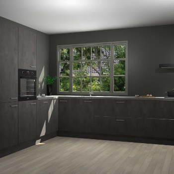 Beton Antraciet keuken Malaga 71289