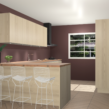 Vuren greeploze keuken Sopot 65264