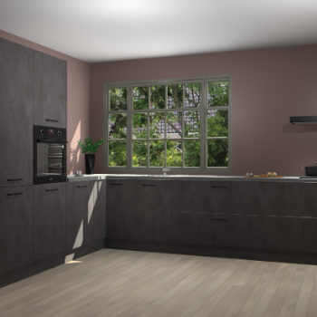 Beton Antraciet keuken Malaga 71291