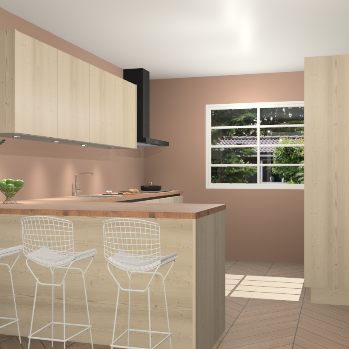 Vuren greeploze keuken Sopot 65267