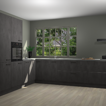 Beton Antraciet keuken Malaga 71292