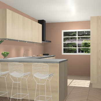 Vuren greeploze keuken Sopot 65331