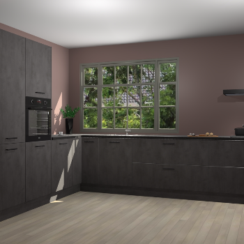 Beton Antraciet keuken Malaga 71297