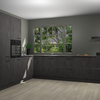 Beton Antraciet keuken Malaga 71298
