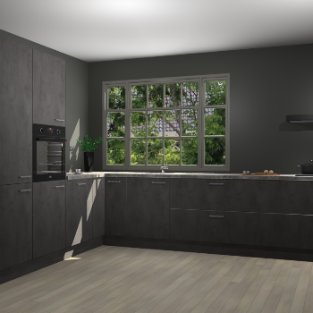 Beton Antraciet keuken Malaga 71301