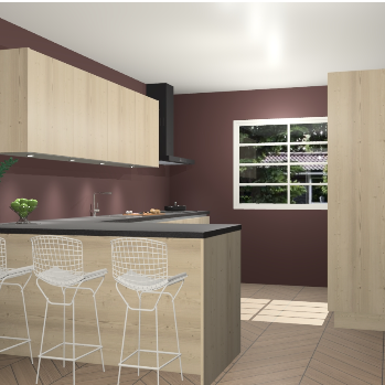 Vuren greeploze keuken Sopot 65488