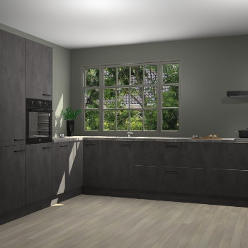 Beton Antraciet keuken Malaga 71304