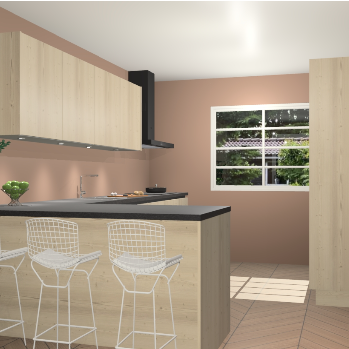 Vuren greeploze keuken Sopot 65491