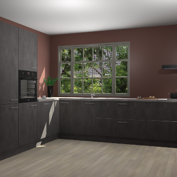 Beton Antraciet keuken Malaga 71307