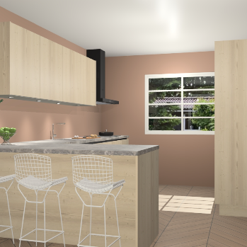 Vuren greeploze keuken Sopot 65498