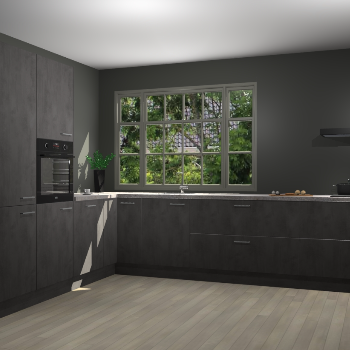 Beton Antraciet keuken Malaga 71308