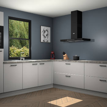 Zijdegrijze keuken Lublin 64109