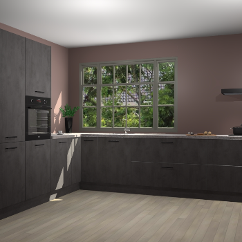 Beton Antraciet keuken Malaga 71310