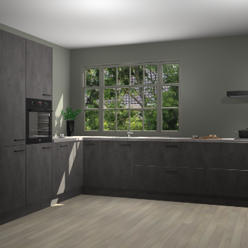 Beton Antraciet keuken Malaga 71311