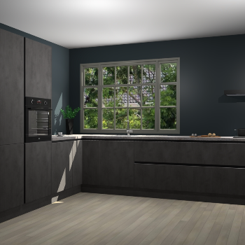 Beton Antraciet greeploze keuken Malaga 71312