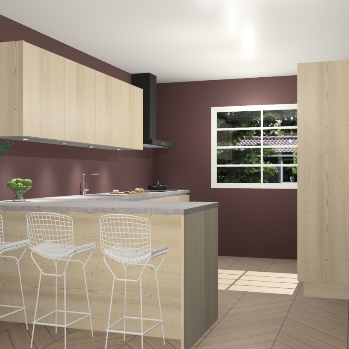 Vuren greeploze keuken Sopot 65502