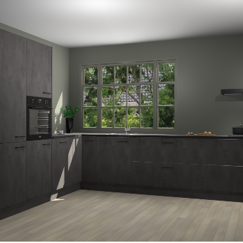 Beton Antraciet keuken Malaga 71317