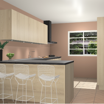 Vuren greeploze keuken Sopot 65514