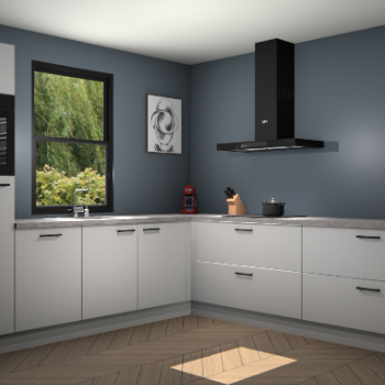 Zijdegrijze keuken Lublin 64132