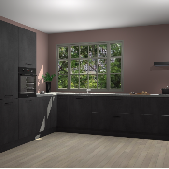 Beton Zwarte keuken Malaga 71572