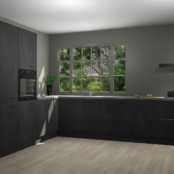 Beton Zwarte keuken Malaga 71573