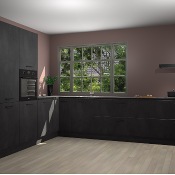 Beton Zwarte keuken Malaga 71578