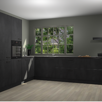 Beton Zwarte keuken Malaga 71579