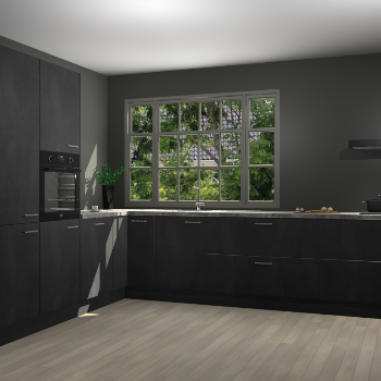 Beton Zwarte keuken Malaga 71582