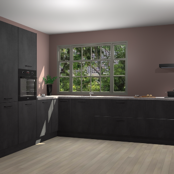 Beton Zwarte keuken Malaga 71590