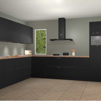 Zwarte keuken Harare 75082