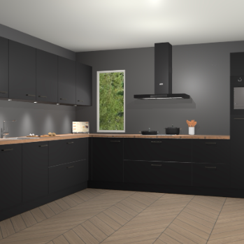 Zwarte keuken Harare 75083