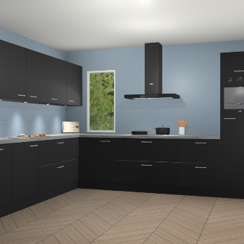 Zwarte keuken Harare 75132