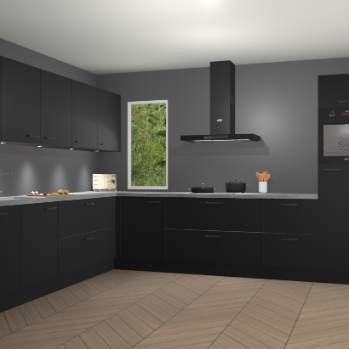 Zwarte keuken Harare 75135