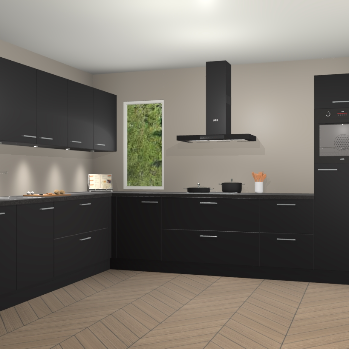 Zwarte keuken Harare 75137