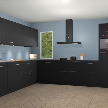 Zwarte keuken Harare 75138